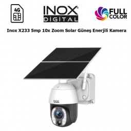  Inox X233 5mp 10x Zoom Solar Güneş Enerjili Kamera